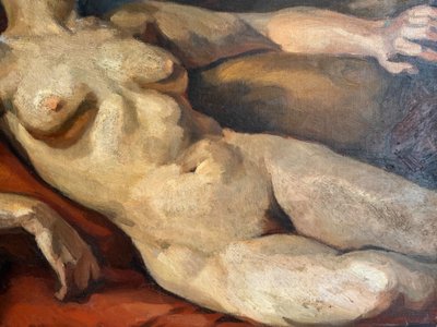 Donna nuda addormentata di Barat Levraux