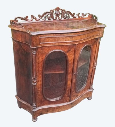 Vetrina in palissandro d'epoca Napoleone III