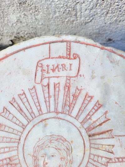 Stele in marmo, Cristo della Resurrezione, XVI-XVII secolo
