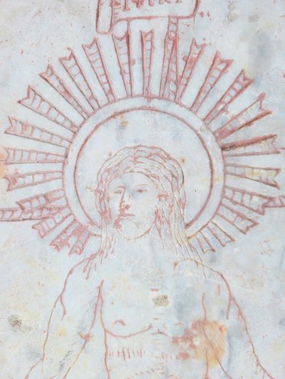 Stele in marmo, Cristo della Resurrezione, XVI-XVII secolo