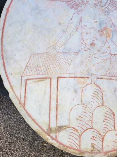 Stele in marmo, Cristo della Resurrezione, XVI-XVII secolo