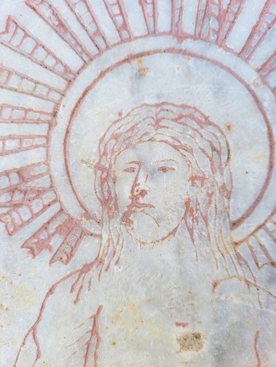 Stele in marmo, Cristo della Resurrezione, XVI-XVII secolo