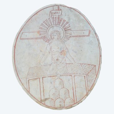 Stele in marmo, Cristo della Resurrezione, XVI-XVII secolo
