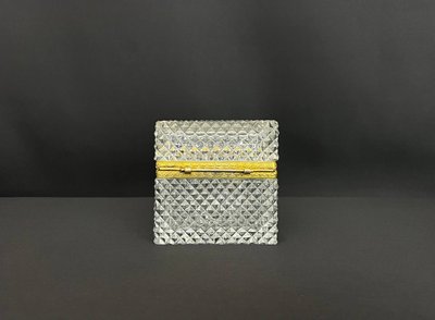 Diamond-cut crystal case, gilt bronze mount, France 19th century