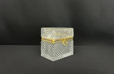 Diamond-cut crystal case, gilt bronze mount, France 19th century
