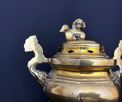 Brûle-parfum chinois en bronze – XXe siècle