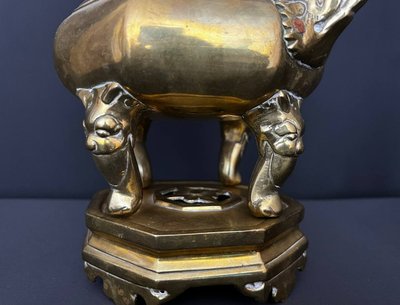 Brûle-parfum chinois en bronze – XXe siècle