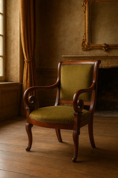 Poltrona in mogano da restauro - Inizio XIX secolo