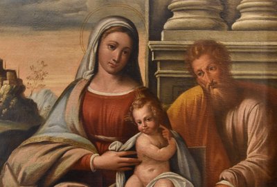 Madonna con Bambino e San Giuseppe, Benvenuto Tisi il Garofalo (1476 - 1559)