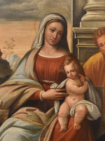 Madonna con Bambino e San Giuseppe, Benvenuto Tisi il Garofalo (1476 - 1559)