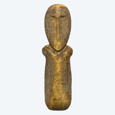 STATUETTE ANTHROPOMORPHE Style Okvik, Punuk Bering Strait, Alaska