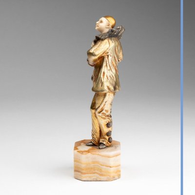 Georges Omerth (Act. 1895-1925), paire de sculptures  chryséléphantine, XIXe