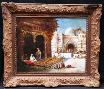 Adolphe Bachmann, Lively Souk Scene