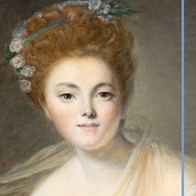 Based on the work of Jean Baptiste Greuze, Presumed Portrait of Madame Porcin, oil on canvas, 19th century