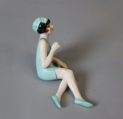 Porcelain bather circa 1920