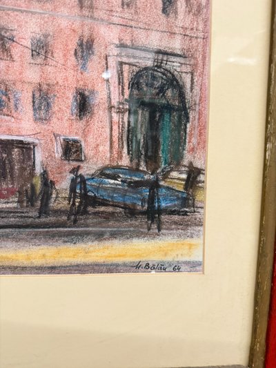 Drawing center of Rome 1964, Belau, 91x84cm