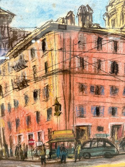Drawing center of Rome 1964, Belau, 91x84cm
