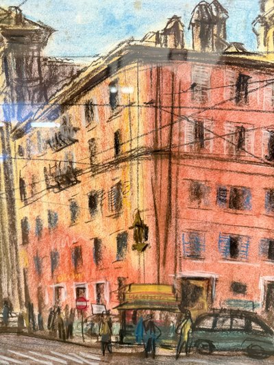 Drawing center of Rome 1964, Belau, 91x84cm