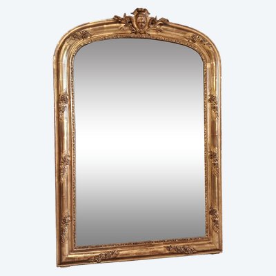 XIX 126 x 85 mirror with Louis XV pediment