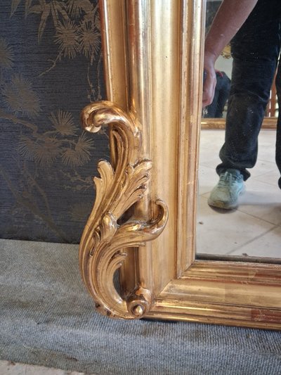 Miroir XIX à guirlandes  181 x 110