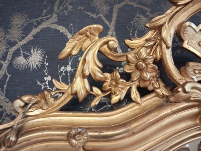 Miroir XIX à guirlandes  181 x 110