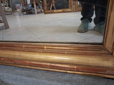 Miroir XIX à guirlandes  181 x 110