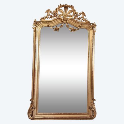 Miroir XIX à guirlandes  181 x 110