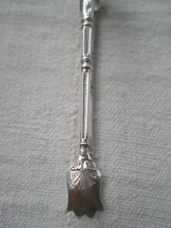 Silver plated sugar tongs "Russian" model Goldsmith SFAM