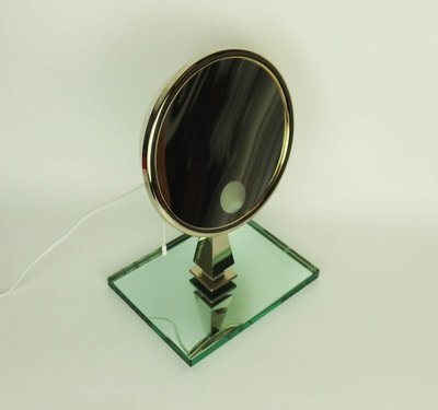 Illuminated table mirror by Maison Brot