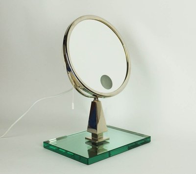 Illuminated table mirror by Maison Brot