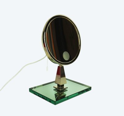 Illuminated table mirror by Maison Brot