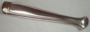 Solid silver sugar tongs minerva mark art deco model Boulenger silverware