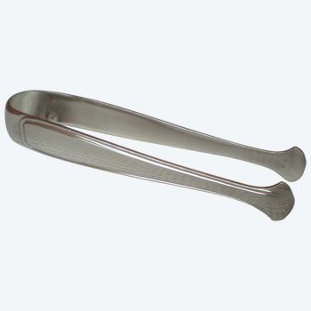 Solid silver sugar tongs minerva mark art deco model Boulenger silverware