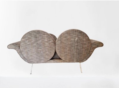 Pair of mid-century gondola sofas in the Salotti Ambrogi style