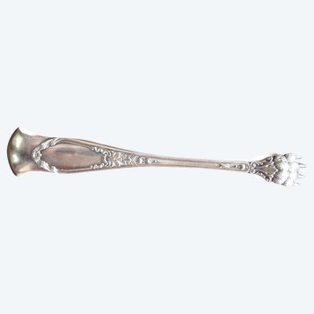 Sugar tongs in solid silver minerva mark louis XV model