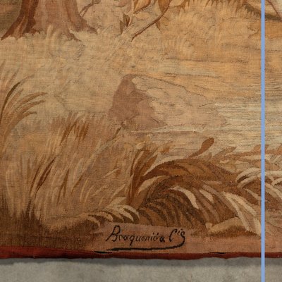 Manifattura "Braquenié et Cie", arazzo "Les Pêcheurs d'anguilles", XIX secolo