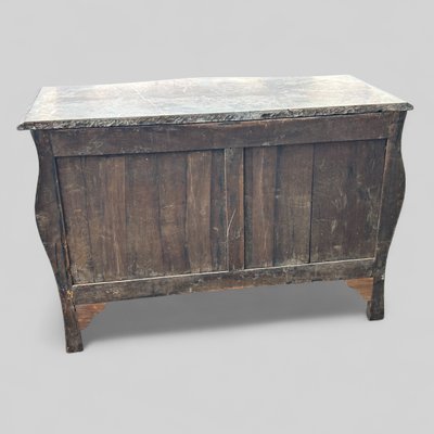 Importante Commode Tombeau En Marqueterie Estampillée De P. A Galligné époque Louis XV XVIIIème