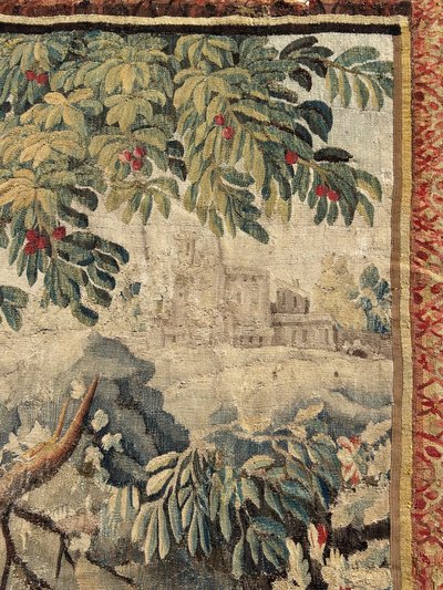 Verdure - Grande Tapisserie De La Manufacture Royale D'aubusson D'époque XVIIIème