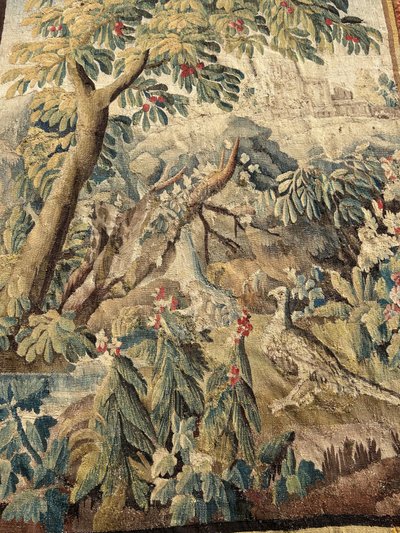 Verdure - Grande Tapisserie De La Manufacture Royale D'aubusson D'époque XVIIIème
