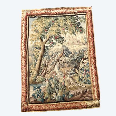 Verdure - Großer Wandteppich Aus Der Königlichen Manufaktur Von Aubusson Aus Der 18.