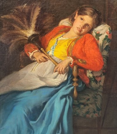 Armand LELEUX - La servante de l'abbé
