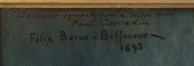 Félix BERNE-BELLECOUR - Porträt von Léontine Oury in einer Tracht aus Tours