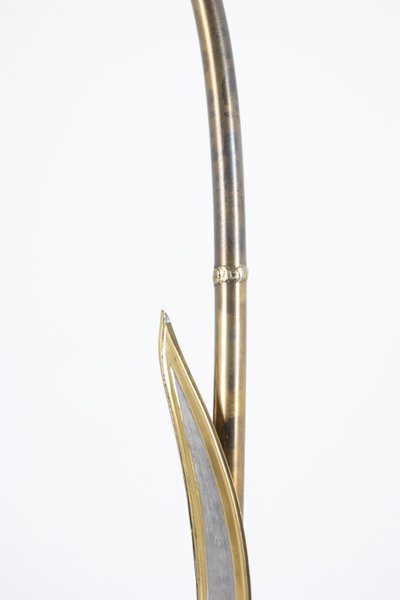 Maison Honoré. Lampada da terra in ottone dorato. Circa 1970. LS5915539M