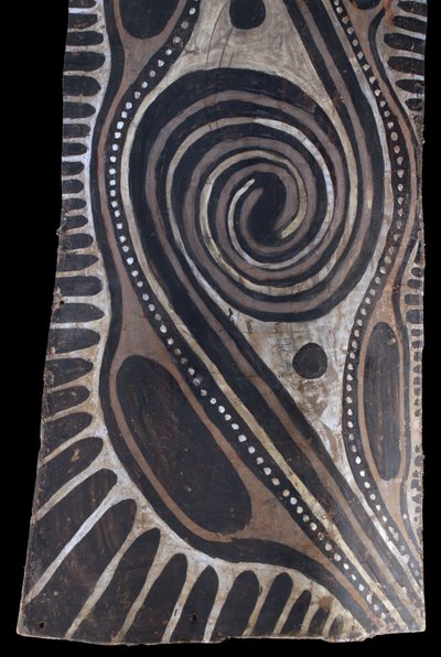 Bemalte Rinde, Ozeanische Kunst, Frühe Kunst, Stammeskunst, Gemälde, Ozeanien, Pazifik, 110 cm
