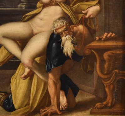 Aristotle And Phyllis, Bartholomäus Spranger (antwerp, 1546 – Prague, 1611)
