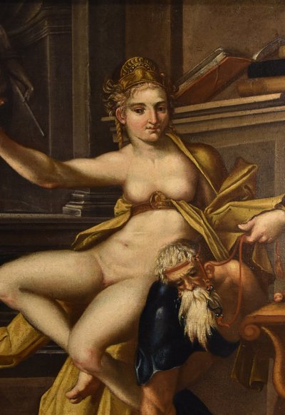 Aristotle And Phyllis, Bartholomäus Spranger (antwerp, 1546 – Prague, 1611)