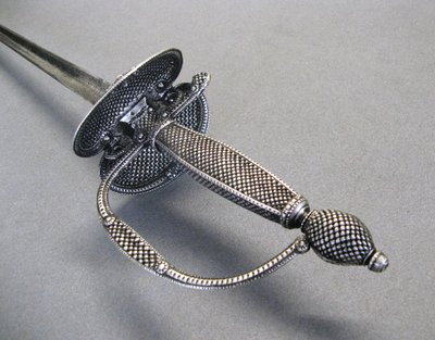 18th Century Court Sword. Silver mounting.