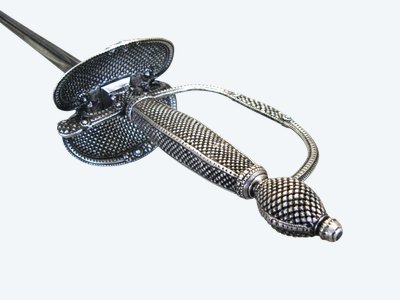 18th Century Court Sword. Silver mounting.