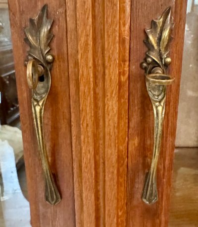 Bibliothèque -Vitrine Art Nouveau attribuée Gauthier Poinsignon