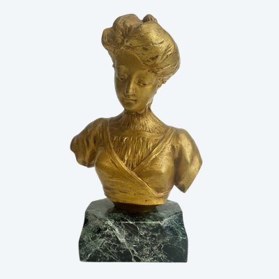 Lenormand, busto di donna in bronzo